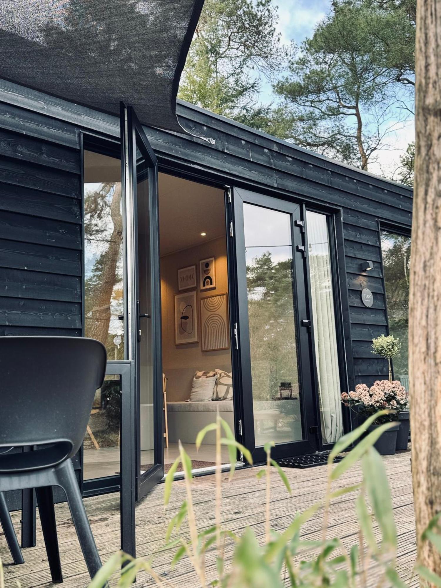 Villa Luxe Tiny House Stec Midden Op De Veluwe In Nunspeet Esterno foto